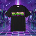 Ninjamortis Graphic T-Shirt — Retro Neon Horror Logo Tee