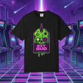 Gaming Skull Tea Bag — 'Git Gud' Neon Retro Video Game T-Shirt